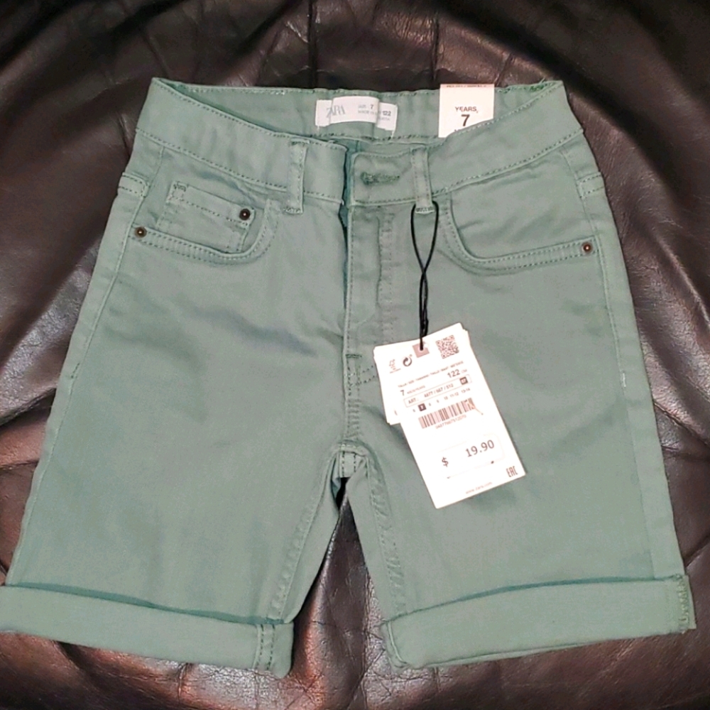 Zara stretch denim shorts